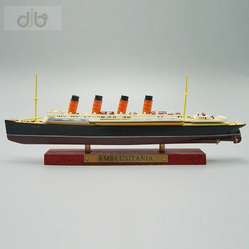 1:1250 Diecast Ship Model Toy ATLAS RMS Lusitania / T / Normandie Ocean Liner Cruiser For Collection