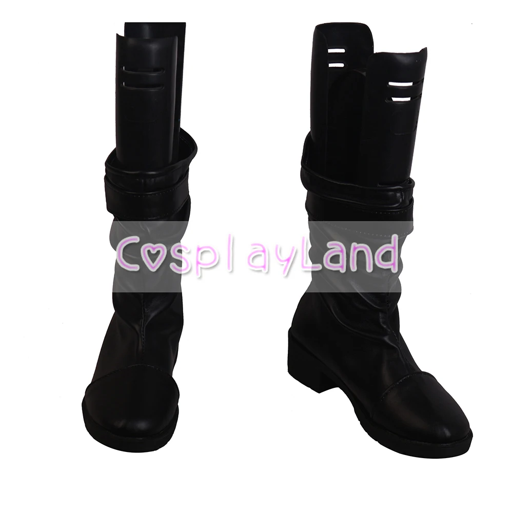 Arknights Melantha Cosplay Laarzen Schoenen Zwarte Vrouwen Schoenen Game Kostuum Aangepaste Accessoires Halloween Party Schoenen