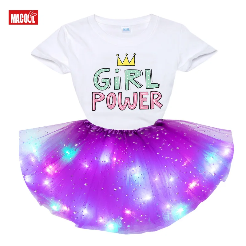 

Girls Set Tutu Dress 2021 Summer Girl T Shirts Rainbow Tutu Dress T Shirt Kids Toddler Baby Cute Dress Princess birthday present