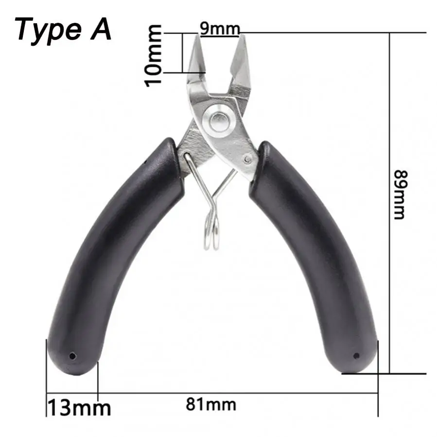 Многофункциональные диагональные плоскогубцы, мини-кусачки для проводов, плоскогубцы для резки электрических кабелей, боковые ножницы, ручной инструмент из нержавеющей стали