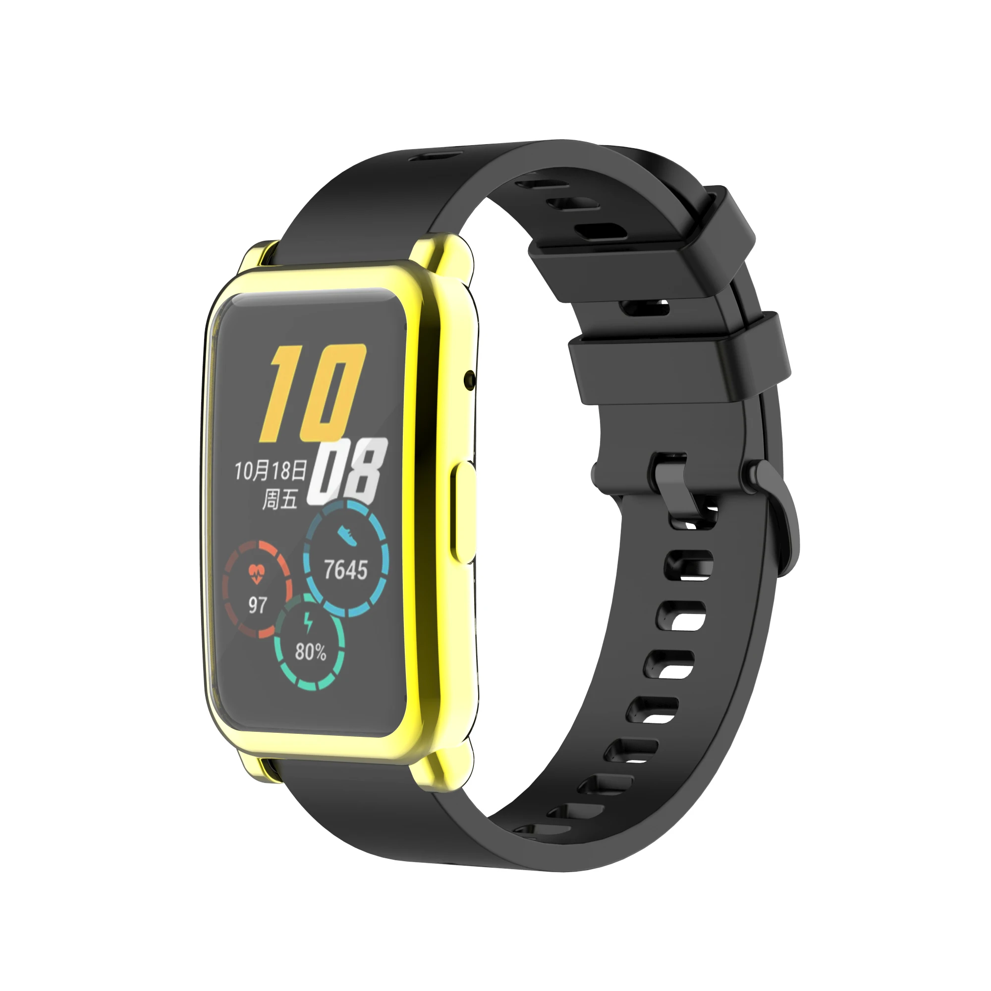 FIFATA-funda de reloj enchapada de silicona TPU para Huawei Honor Watch ES, carcasa protectora de reloj inteligente, accesorios para Honor ES, funda de reloj