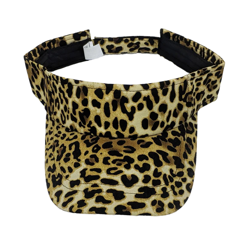 

Daily Cap Fashion Summer Visor Hat Leopard Print Women Visor Cap Sun Protection for Ladies