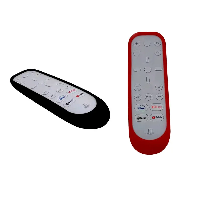 Caso de silicone macio controle remoto capa para ps5 console do jogo acessórios mídia protetor remoto escudo da pele para playstation 5