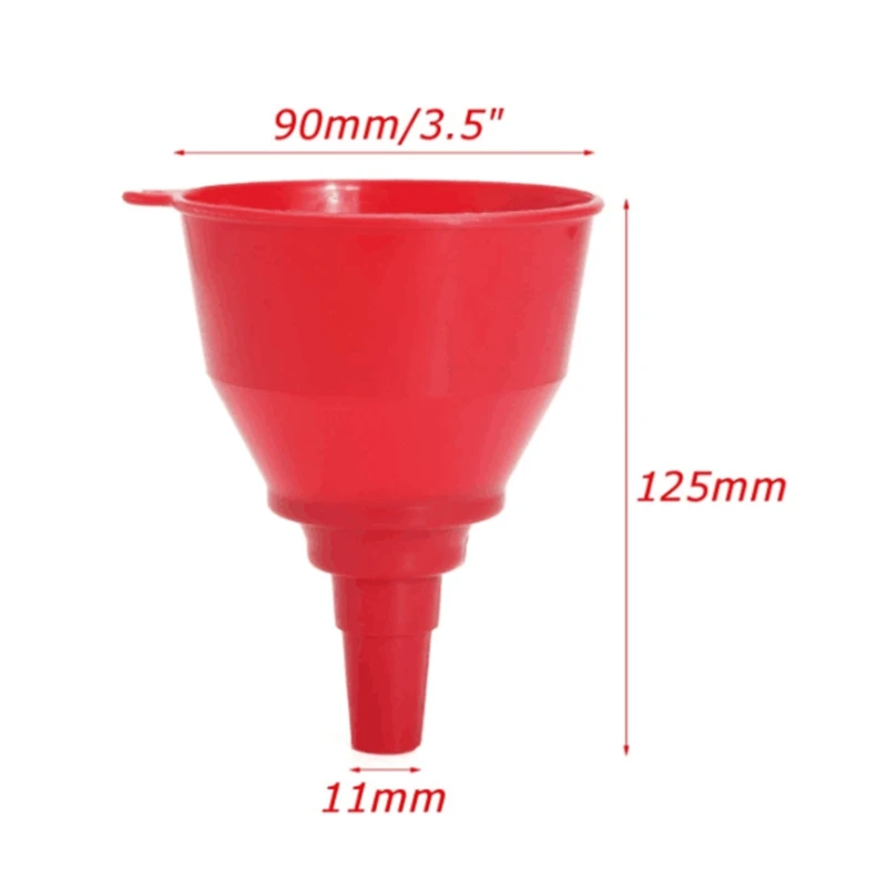 90mm Plastic Filling Funnel for Chainsaw Lawn Mower Brushcutter Grass Cutter Spout Pour Oil Tool Hedge Trimmer Weeder M7DA