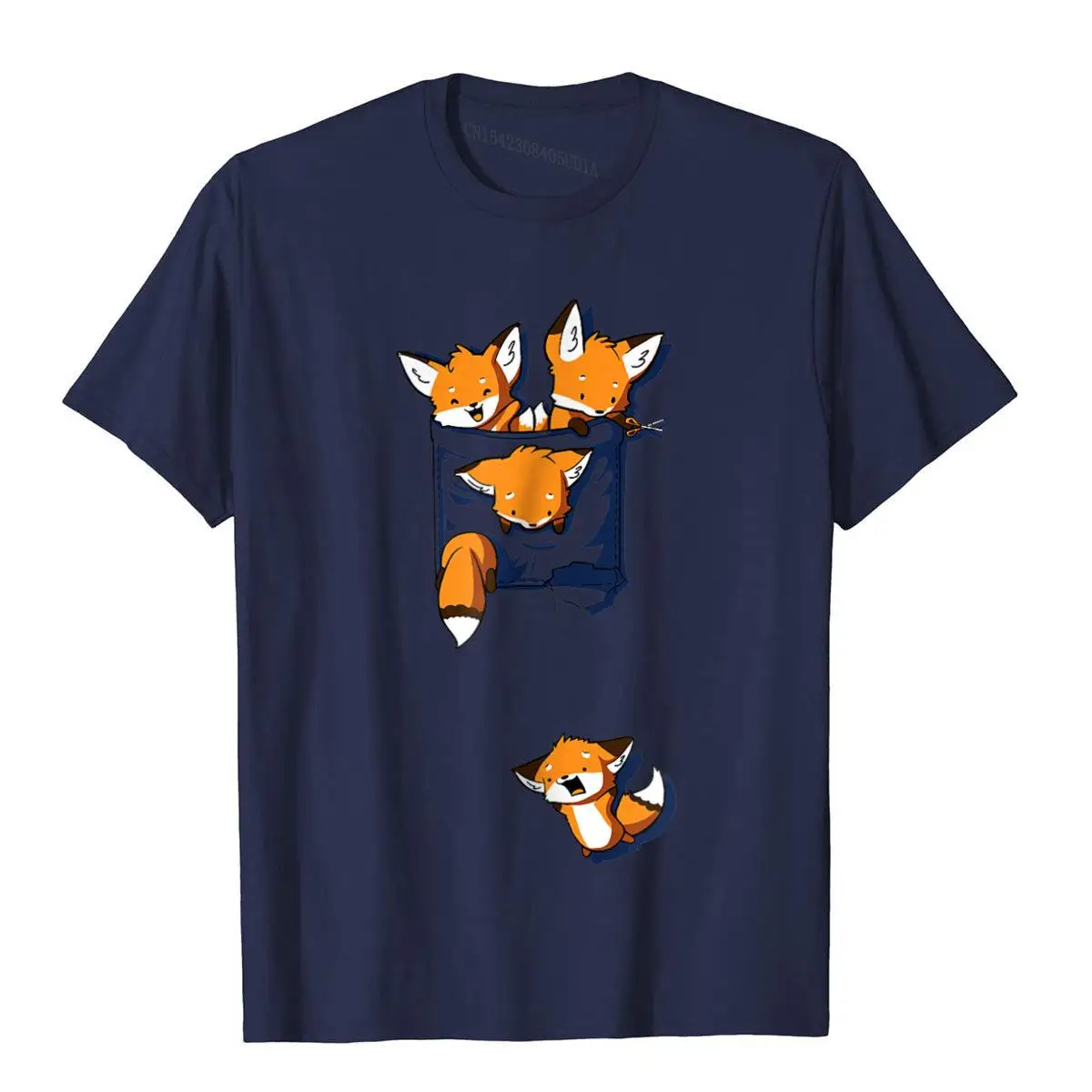 Shirt.Woot Fox Pocket T-Shirt Design Cotton Mens Tees Personalized New Design T Shirts Kawaii Men Clothing