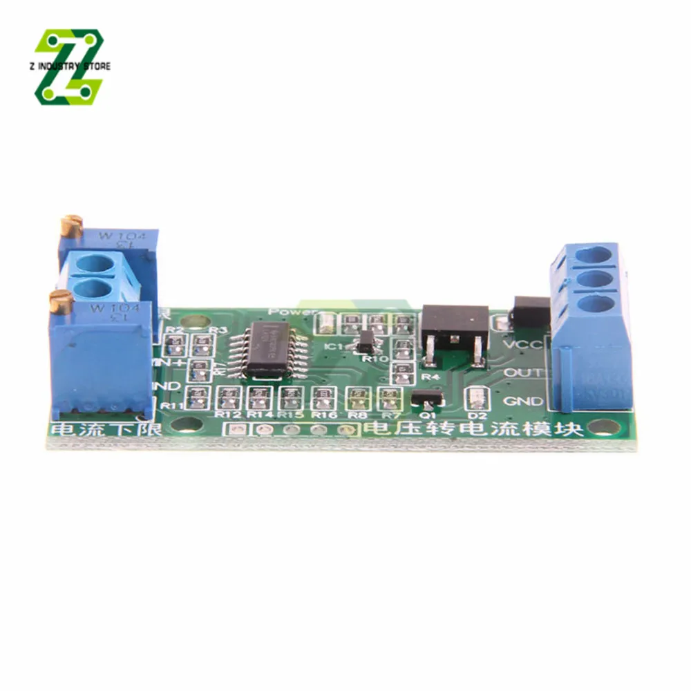 0-24V To 4-20mA Voltage To Current Module Current Transmitter Linear Conversion Signal Converter Adjustable Isolated Board