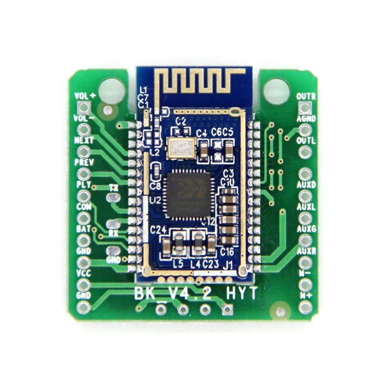 V5.0 Car Receiving Board Bluetooth-Compatible BK3266 Amp Board AT Change Name Call Button Switch Machine AUX Input view 3