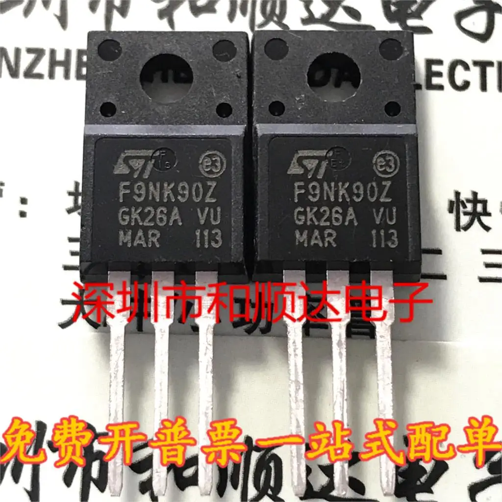 

10PCS STF9NK90Z TO-220F 900V 9A