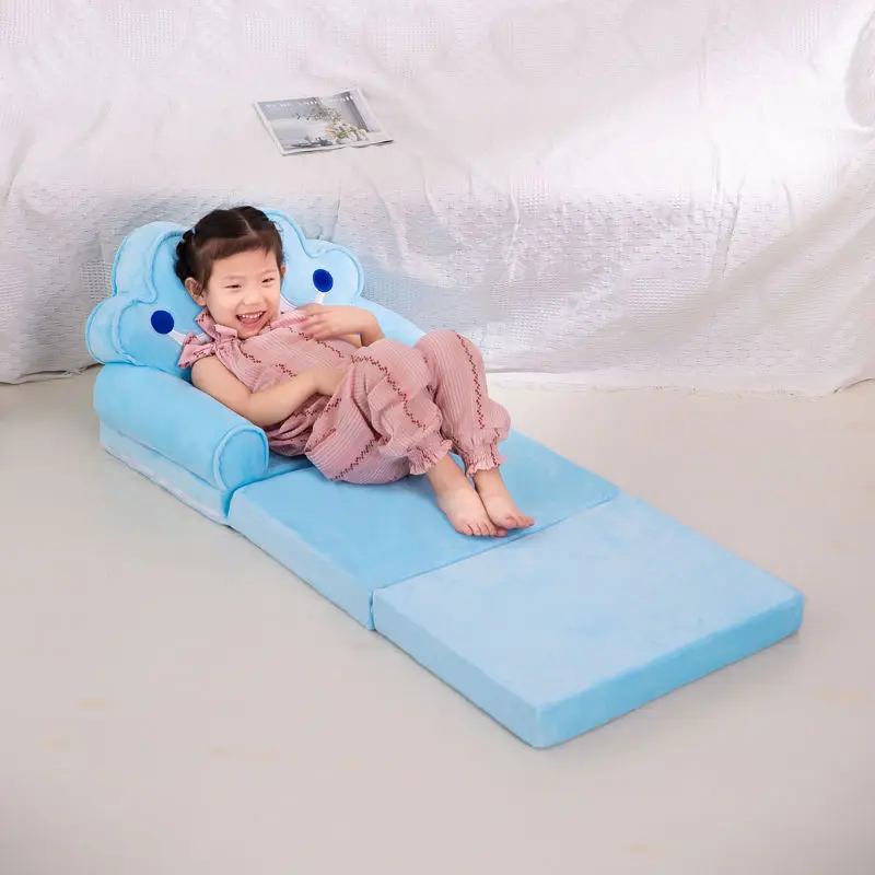 Children Folding Small Sofa Bed Nap Cartoon Cute Lazy Lying Seat Stool Removable and Washable Kids Sofa Kids Chair