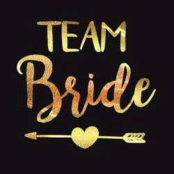 3pcs Gold Team Bride Tribe Temporary Tattoo Bachelor Bride Party Sticker Decoration Marriage Bridal To Be Party Supplies