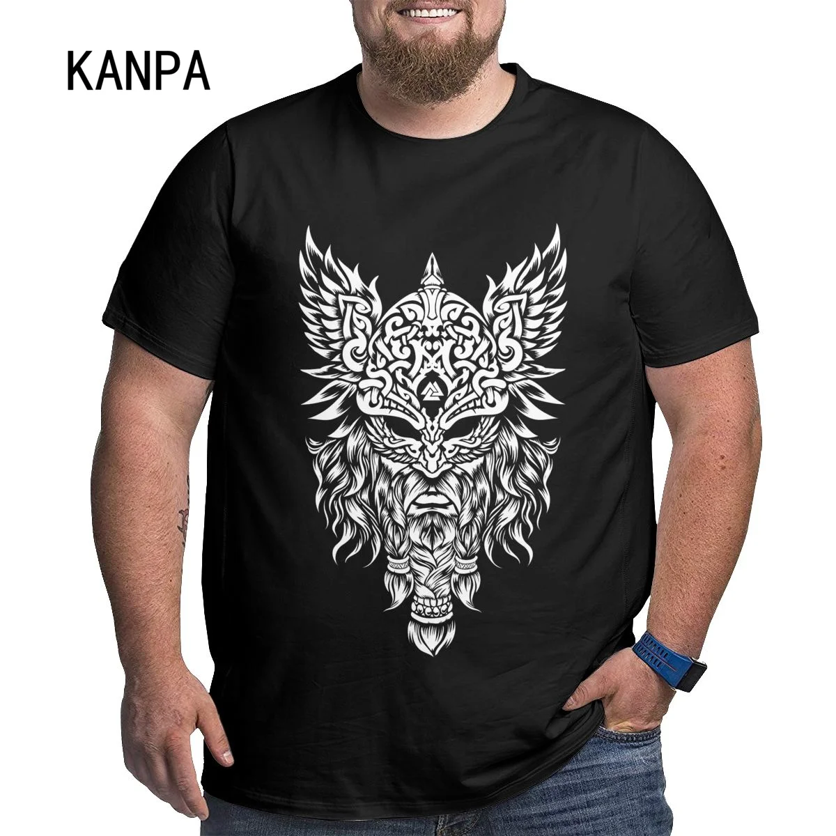 Odin Thor Graphic Warriors Unique High Quality Print Short Sleeve O-neck T Shirts For Man Plus Size Oversized Tees Mask 6XL