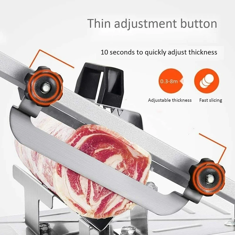 Top Sale Stainless Steel Manual Freeze Meat Slicer Mutton Ham Beef Cutter Cutting Machine Kitchen Supplies