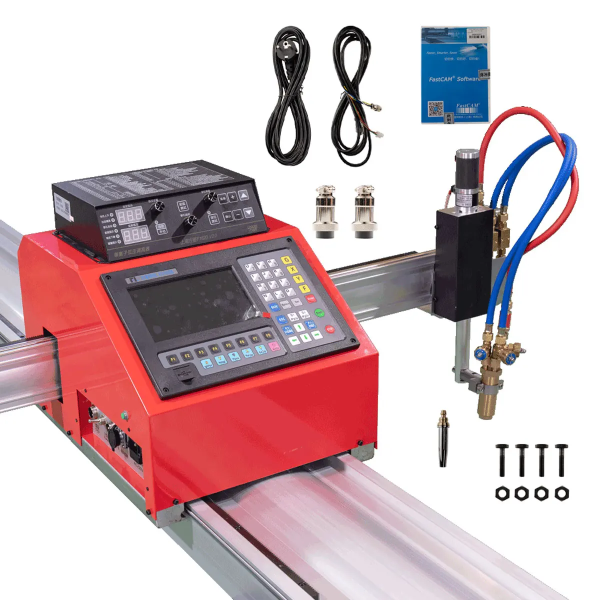 Máquina cortadora de Plasma portátil CNC Flame THC, máquina cortadora de Gas de placa de acero de Metal efectiva