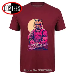 Geek hotline miami t-shirt da uomo abbigliamento new 2017 maglietta maschile stampa modello o-collo casual top-down shooter videogioco teeshirt