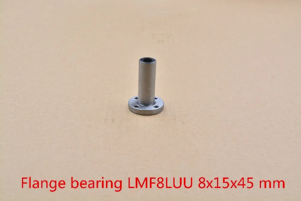 

LMF8LUU 8mmx15mmx45mm round flange long linear ball bearing for 8mm rod shaft cnc 1pcs