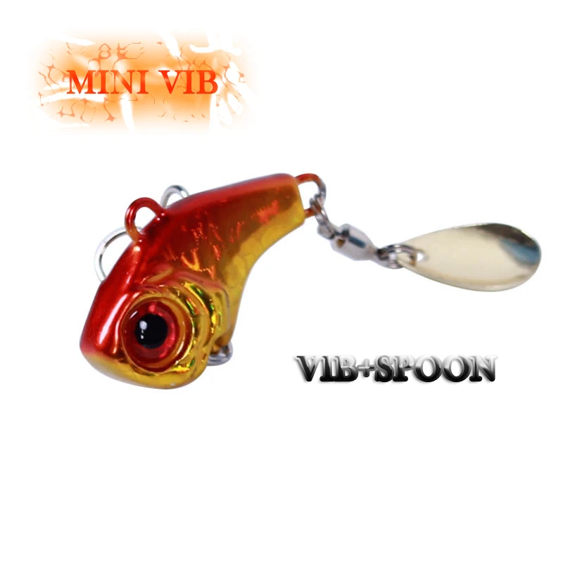 Metal Mini VIB Spoon Spin Sequin Lure, Hard Bait, Crankbait, Vibration Spinner, Sinking Fishing, Spoon, 7g, 10g, 14g, 20g