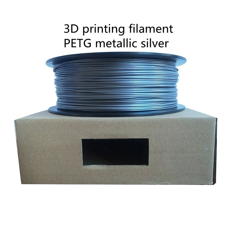 

PETG 3D Printer Filament Printing Metallic Silve1.75mm1kg Filamento FDM Material Wire Rod Best Seller Printing Silk New