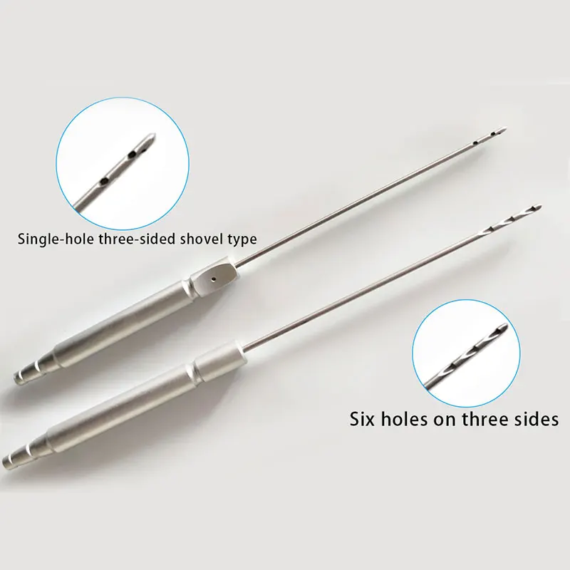 

1pcs Round Head Porous Droplet Planer Needle Stainess Steel Fat Transfer Needle Autoclavable Liposuction Instrument Beauty Tool