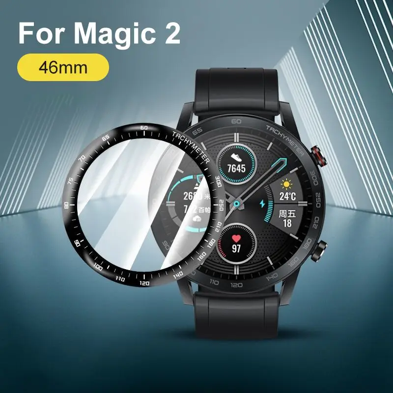 Soft Fibre Glass Protective Film For Huawei Honor Magic 2 46mm GT2 46MM Smartwatch Full Screen Protector for GT2e GT Runner