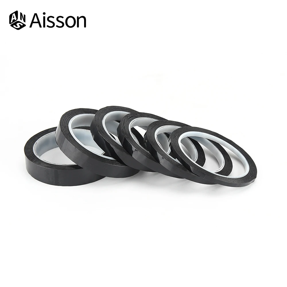 5/8/10/12/15/20/25mm*50M Black Film High Temperature Resistant Shading Waterproof Tape