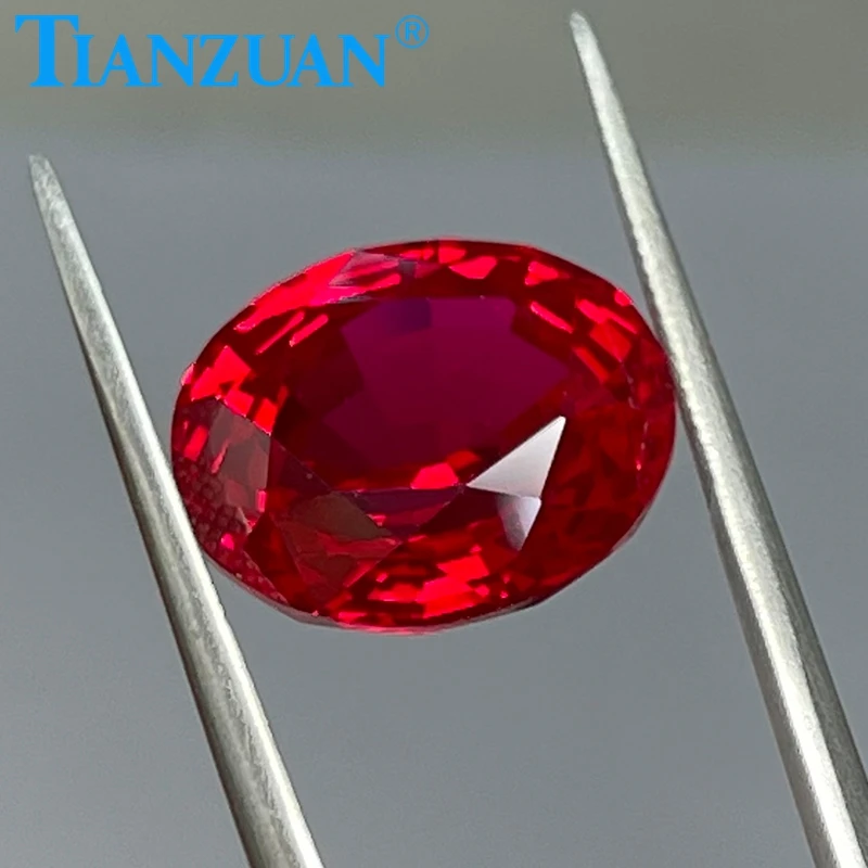 oval shape Thailand cut  Imitating Pigeon blood  red  ruby stone  artificial clear  loose gem stone