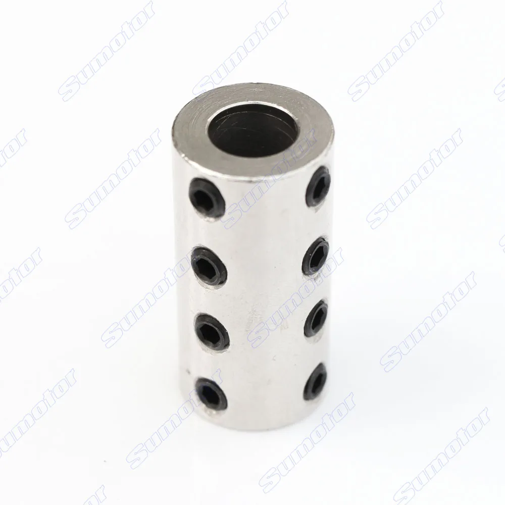 Long steel Rigid coupling Inner bore diameter 10mm 12mm*12mm 10mmx12mm OD 22mm L 46mm motor shaft connecting connection coupler
