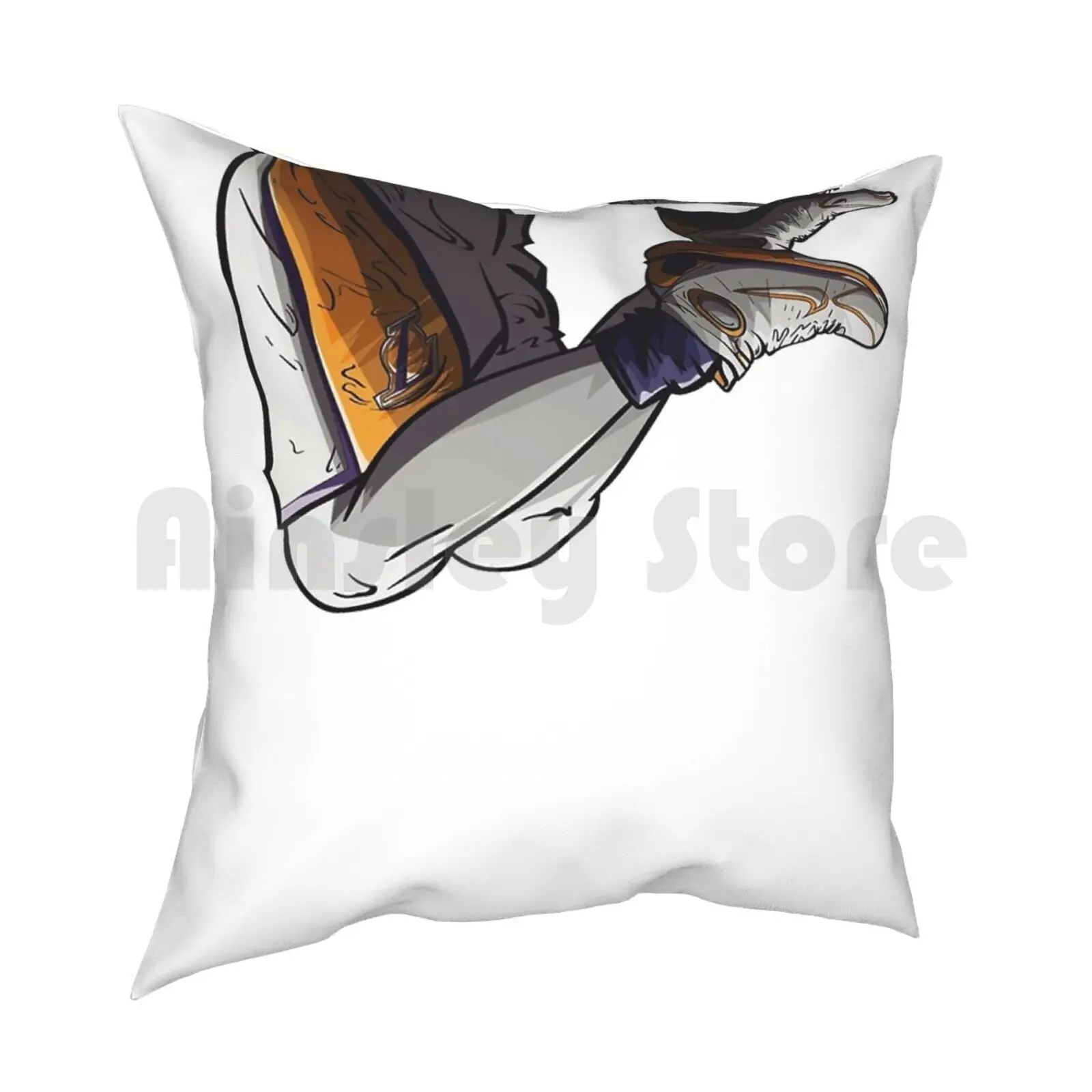 Pillow Case Printed Home Soft Throw Pillow Sports Basketball James Jobe Bryant Aj Photo Legend Mvp