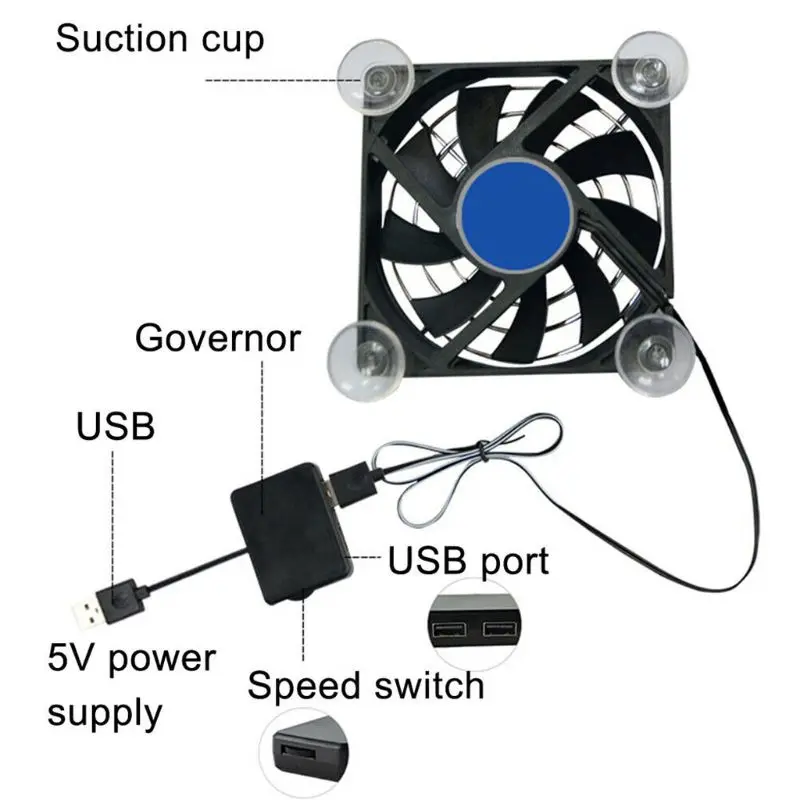 블랙 미니 USB 냉각 패드 컨트롤러 태블릿 휴대용 팬 홀더 전화 쿨러, 빠른 USB 팬 가제트, 드롭 배송