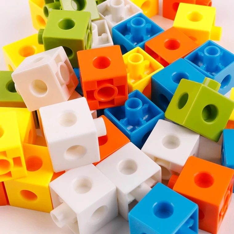 100pcs-400pcs 2cm linking cubes Brick DIY toys colorful building blocks gifts for children Learning and Educational toys