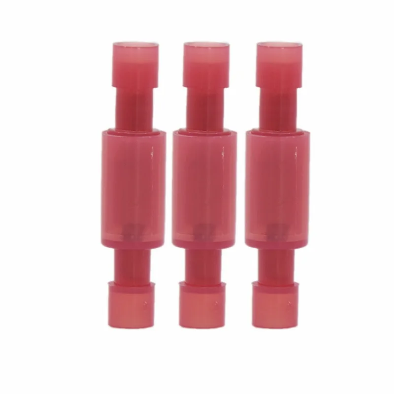 60pcs/100pcs/200PCS（100sets) bullet Male and female docking terminal Nose Crimp Connector Insulated   Insulated Female&Male