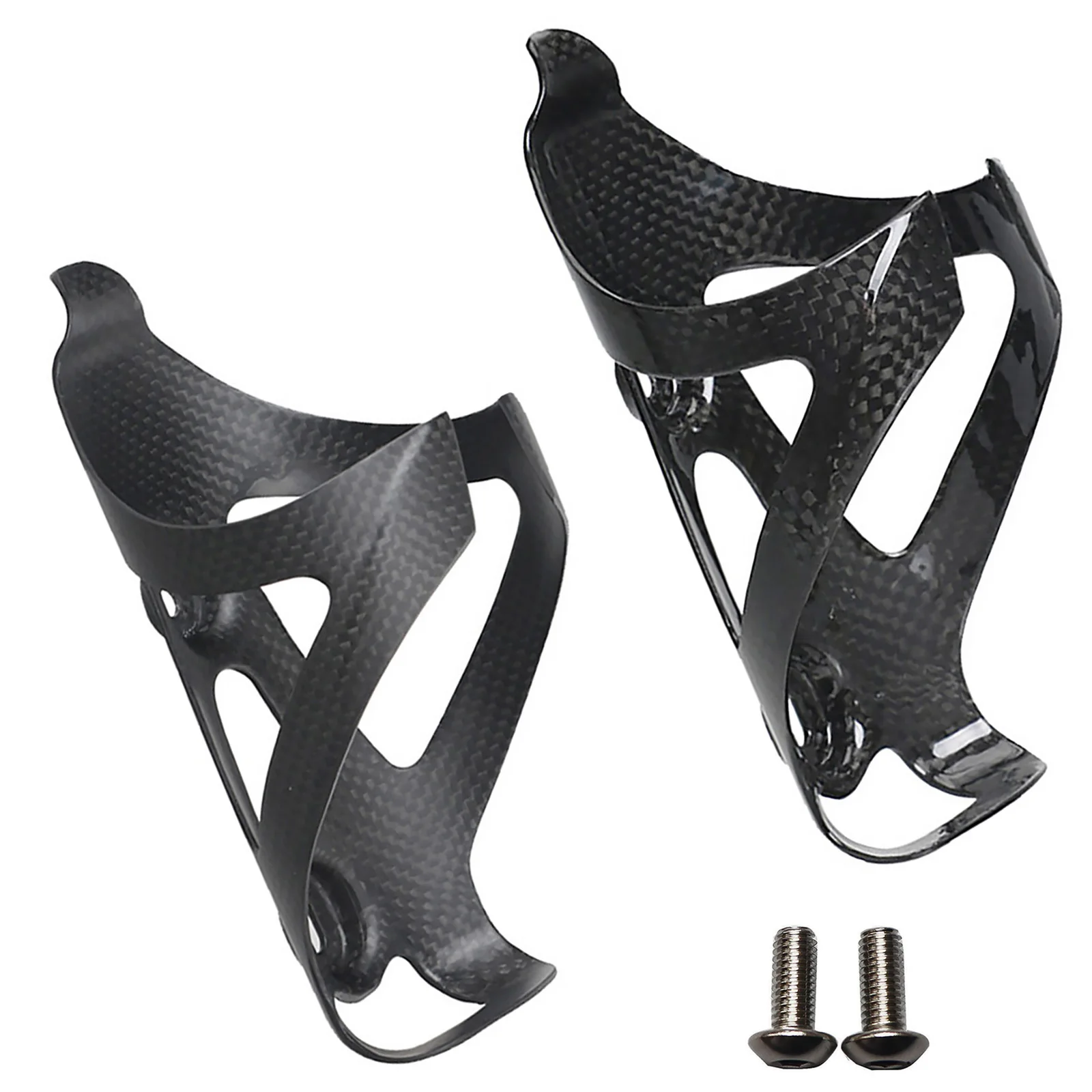 2Pcs Full Carbon Fiber Bicycle Water Bottle Cage MTB Road Bike Bottle Holder Ultra Light Cycle Equipment matte/glossy