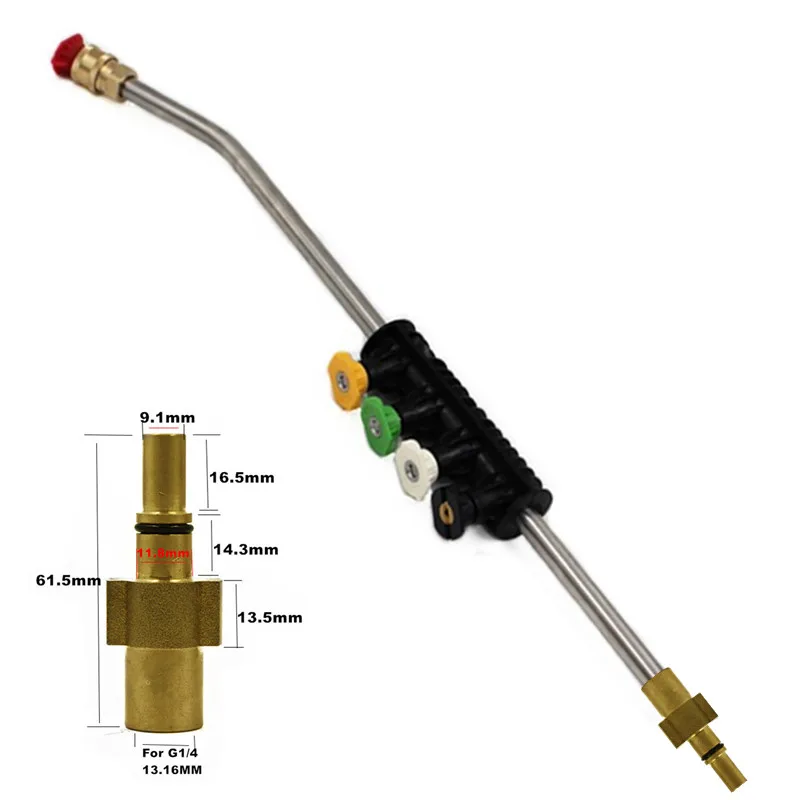 Car Wash Gun Jet Lance For AR Blue Bosch Aquatak AQT Black & Decker Interskol Skil 0760/Makita  With Adjustable Spray Nozzles