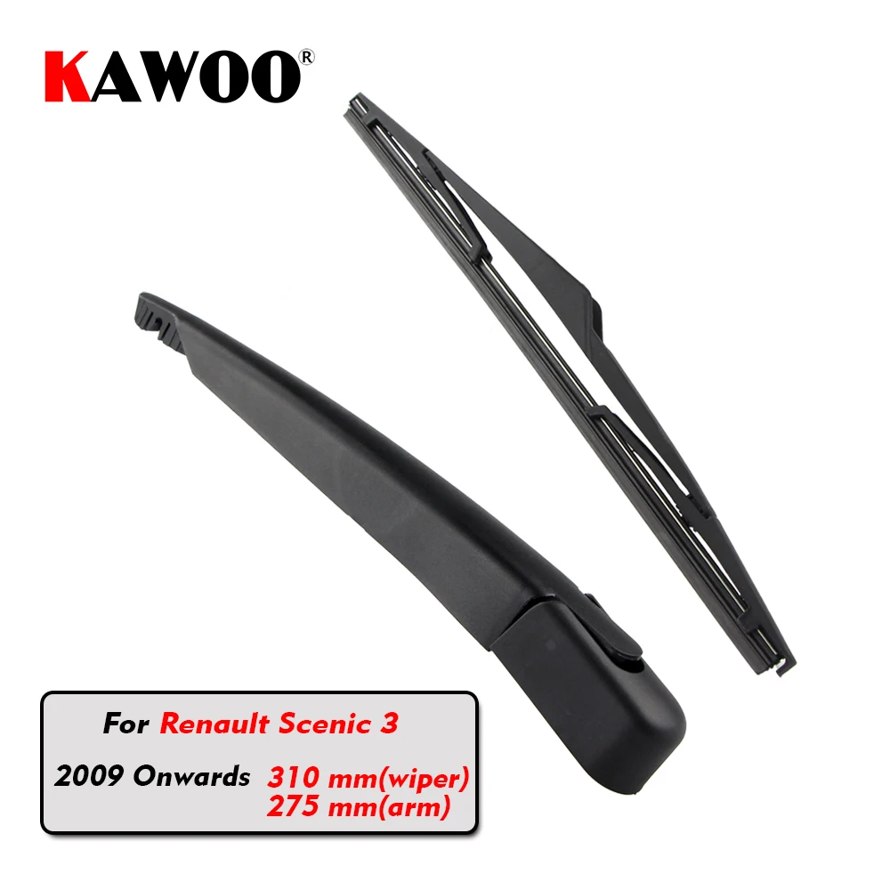 

KAWOO Car Rear Wiper Blade Blades Back Window Wipers Arm For Renault Scenic 3 Hatchback (2009 Onwards) 310mm Windscreen Blade