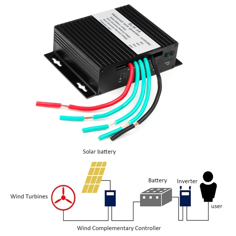 48V 500W Wind Charge Controller Wind Turbine Generator Controller Wind Generator Controller