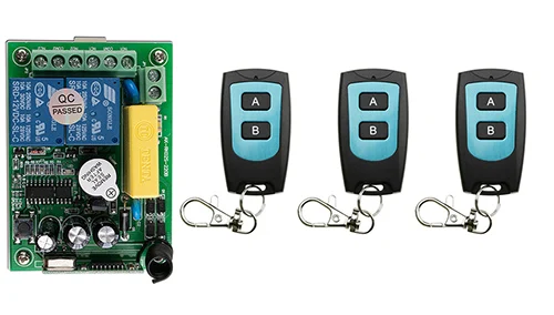 AC 220V 2 CH Channels 2CH RF Wireless Remote Control Switch Remote Control System receiver transmitter 1CH Relay 315/433 MHz