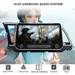 For Hyundai Elantra 2016 2017 2018 Car Autoradio Multimedia Video Player Head Unit Navigation GPS Monitor With Carplay RDS DSP