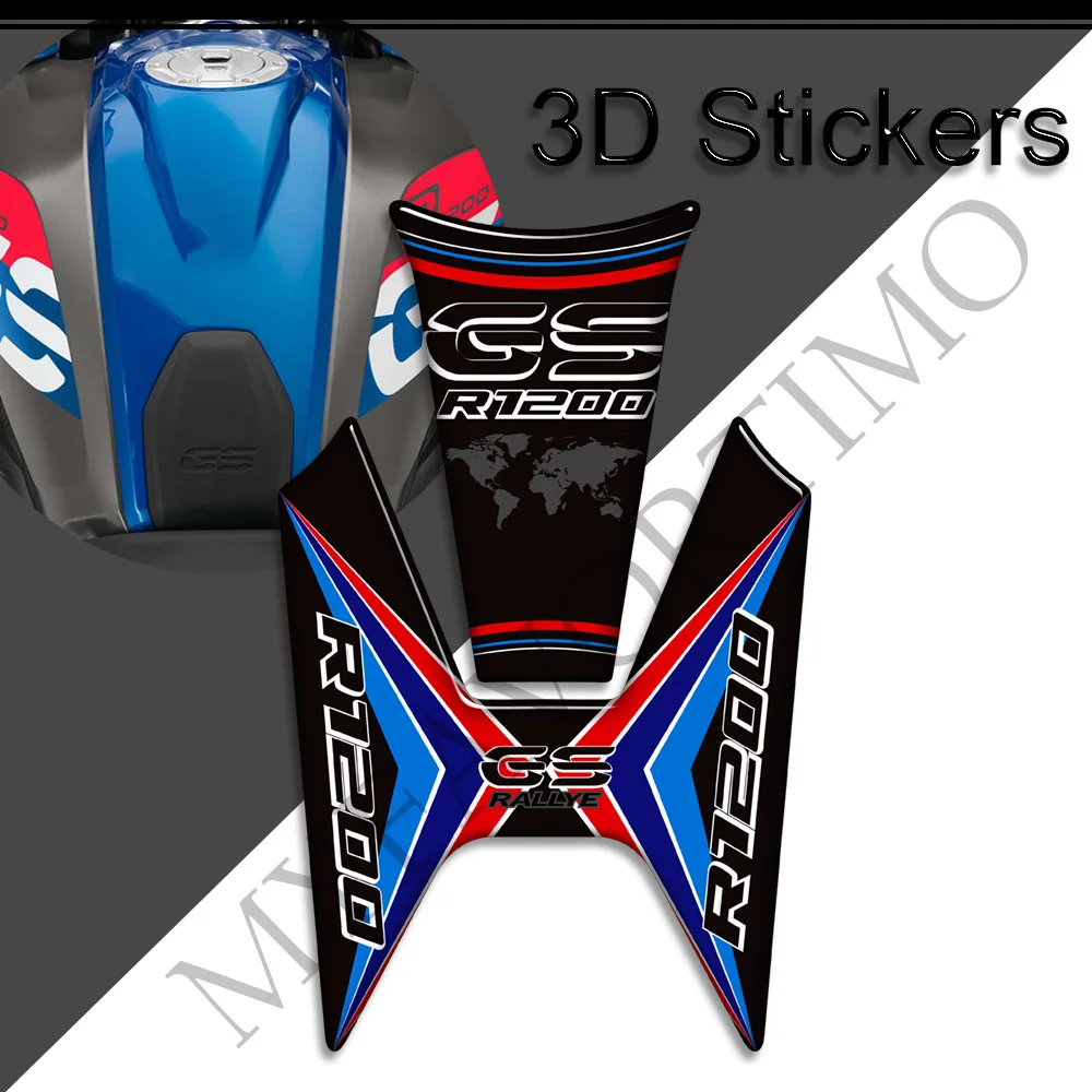 Handshield Wind Deflector Kit Knee Tank Pad TankPad 3D Stickers Decal Protector For BMW R1200GS R1200 R 1200 GS LC Rallye Rally