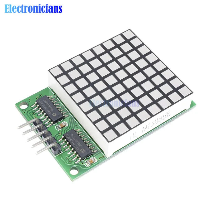 8x8 Square Matrix Red LED Display Dot Module 74HC595 Driver Module Red Pixels For Arduino R3 MEGA2560 Raspberry Pi