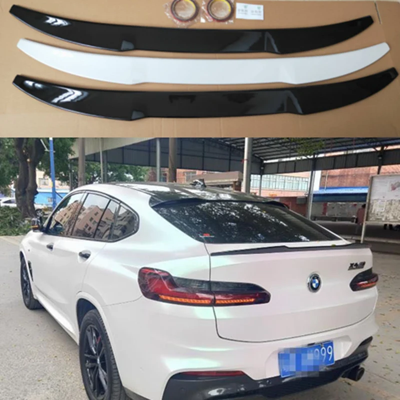 For BMW X4 Spoiler G02 M Performance Style Spoiler of Car Styling ABS Material for X4 Spoiler Primer and Lacquer Trunk Wing