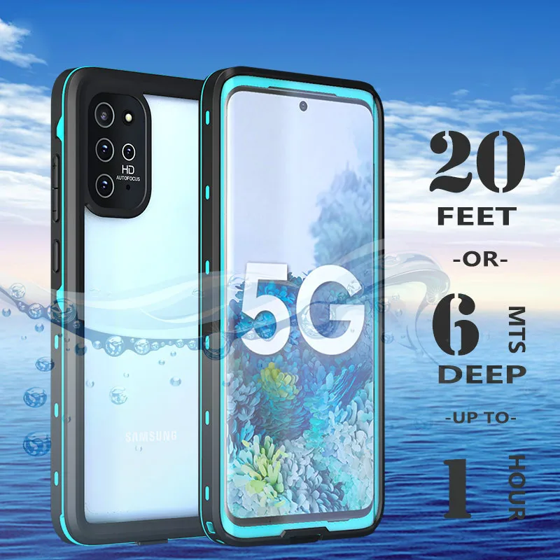 

For Samsung Galaxy S23 S22 S21 S20 Ultra IP68 Underwater Waterproof Phone Case 360 Shockproof Cover For Galaxy Note 20 S20 Plus