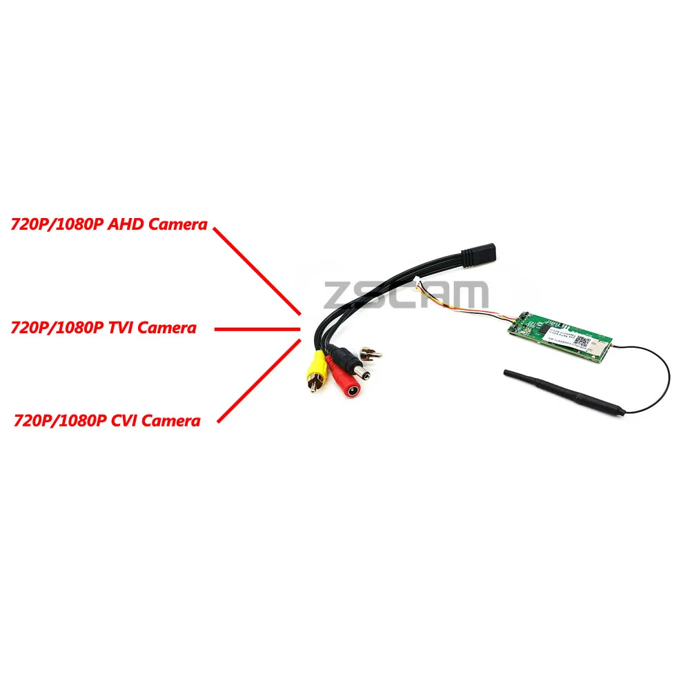 Imagem -05 - Módulo Mini Câmera com Porta Cartão Sim Fio Remotamente Placa Sensor de Movimento hd 720p 1080p Ahd Tvi Cvi Cam Microfone Embutido 3g 4g