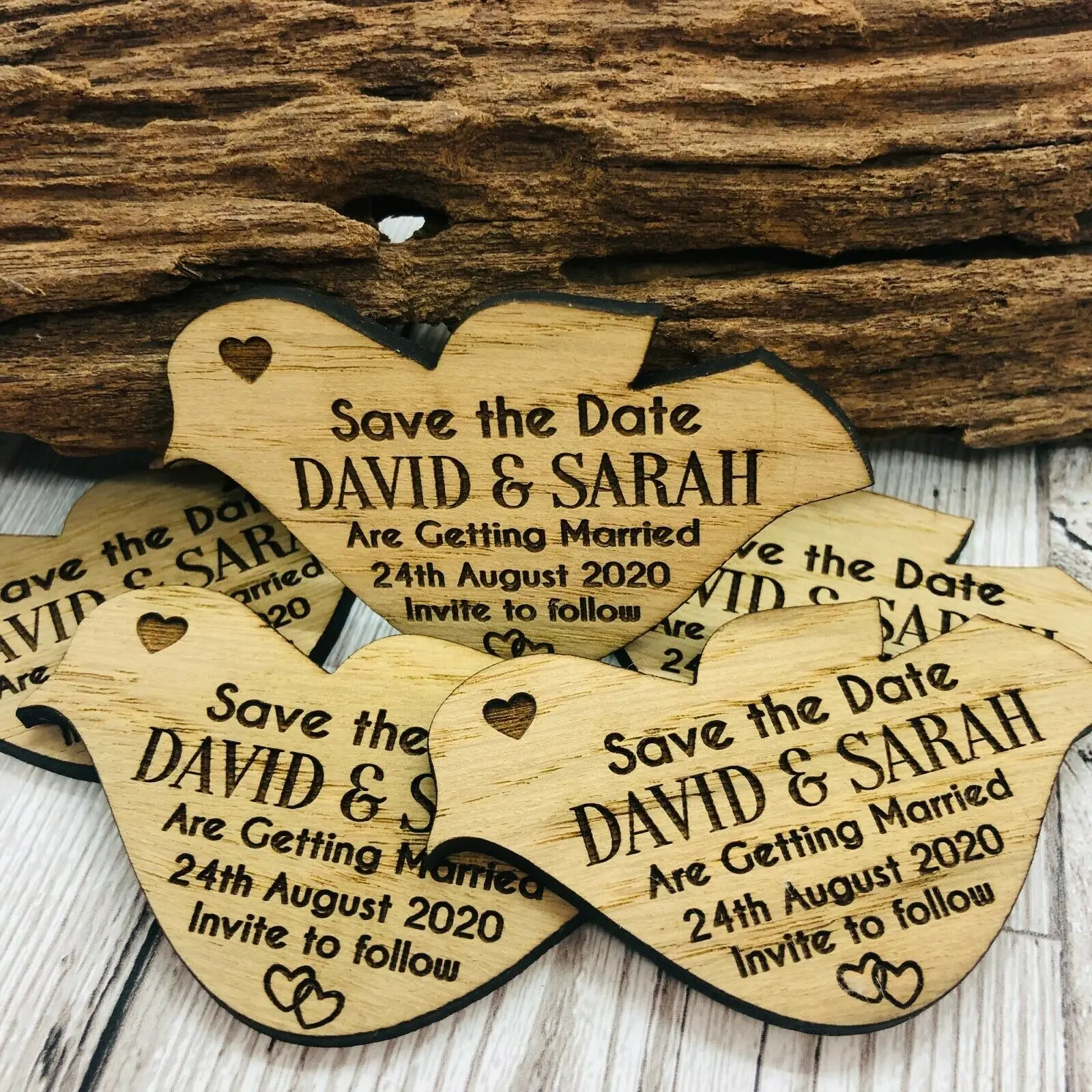 

Save the date magnets, wedding save the dates, wooden save the date magnets, engraved wedding magnets, rustic save the dates