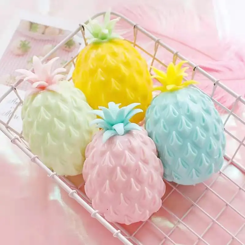 Anti Stress Fun Soft Pineapple Ball Stress Reliever Toy Children Adult Fidget Squishy Antistress Creativity Sensory Toy Gift