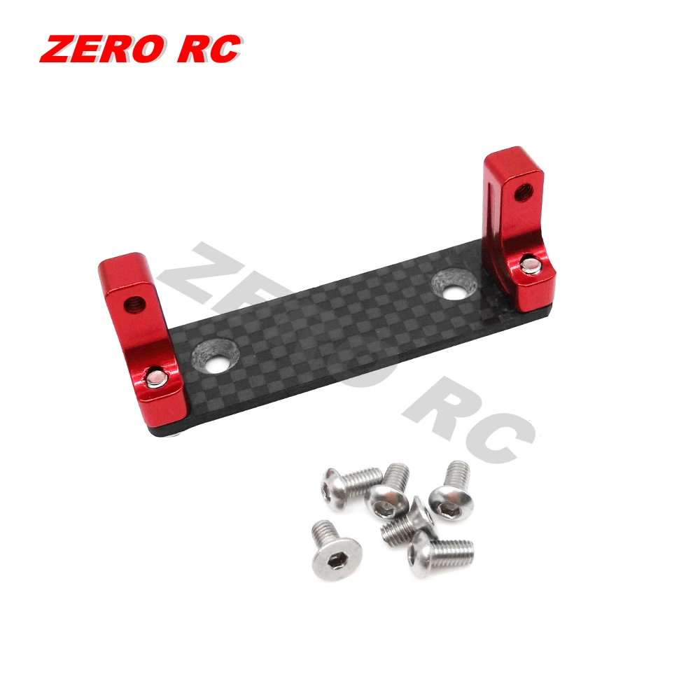 1/10 RC CAR AXIAL WRAITH RR10 AR60 AXLES ALLOY Servo Mount With Carbon Fiber Skid Plate Set