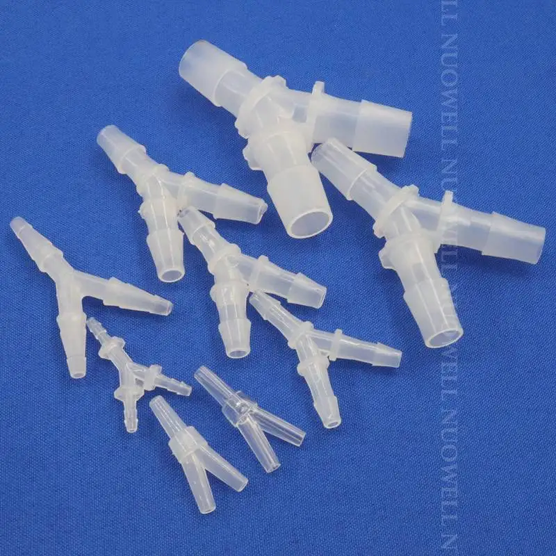 200~5pcs 2.4-6.4mm Y-Type Tee Connectors PP Plastic Pipe Sppliters Aquarium Fish Tank  Air Pump Hose Distributor Connector