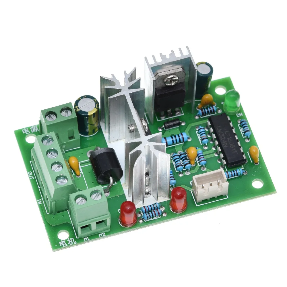 TZT 10V 12V 24V 36V PWM DC controller with Positive inversion switch PWM DC controller for DC motor speed controller 150W