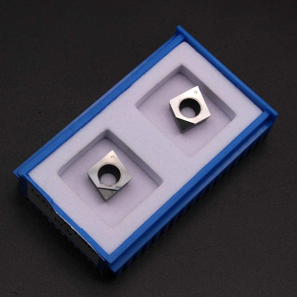 Utensile per tornio CNC con inserto diamantato CCGT09T304 PCD PCD per alluminio CBN per acciaio duro