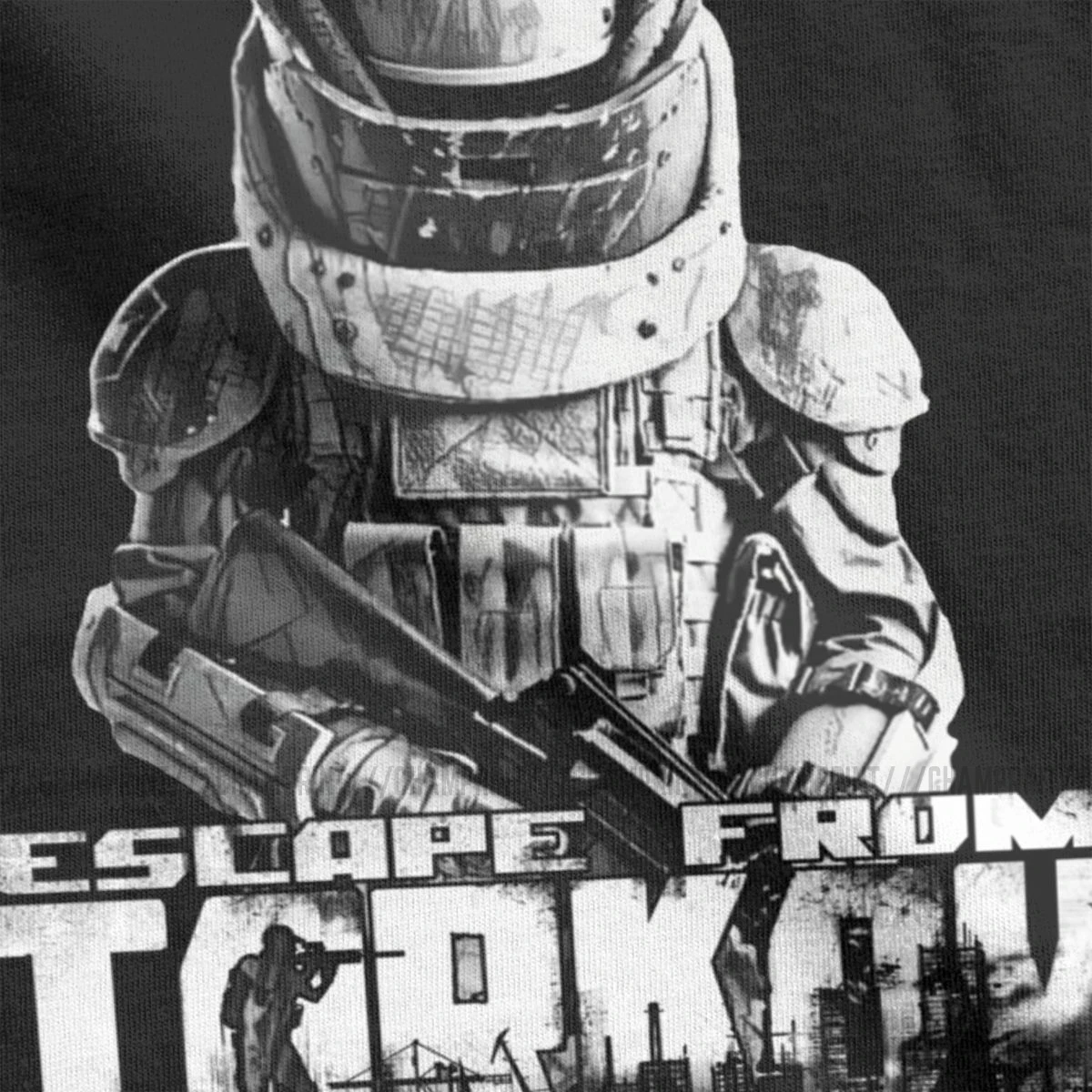 Escape From Tarkov Juggernaut T Shirt Men\'s Funny T-Shirt Crewneck Survival Shooter Game Tee Shirt Short Sleeve Clothes Party