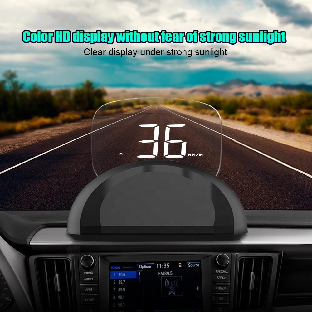 C700S LED Car Digital HUD Navigation Computer GPS OBD2  Head Up Display Projection Overspeed Alerting Projector