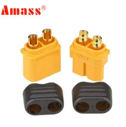 

10pcs Amass XT60+ Plug Connector With Sheath Housing 5 Male 5 Female (5 Pair )